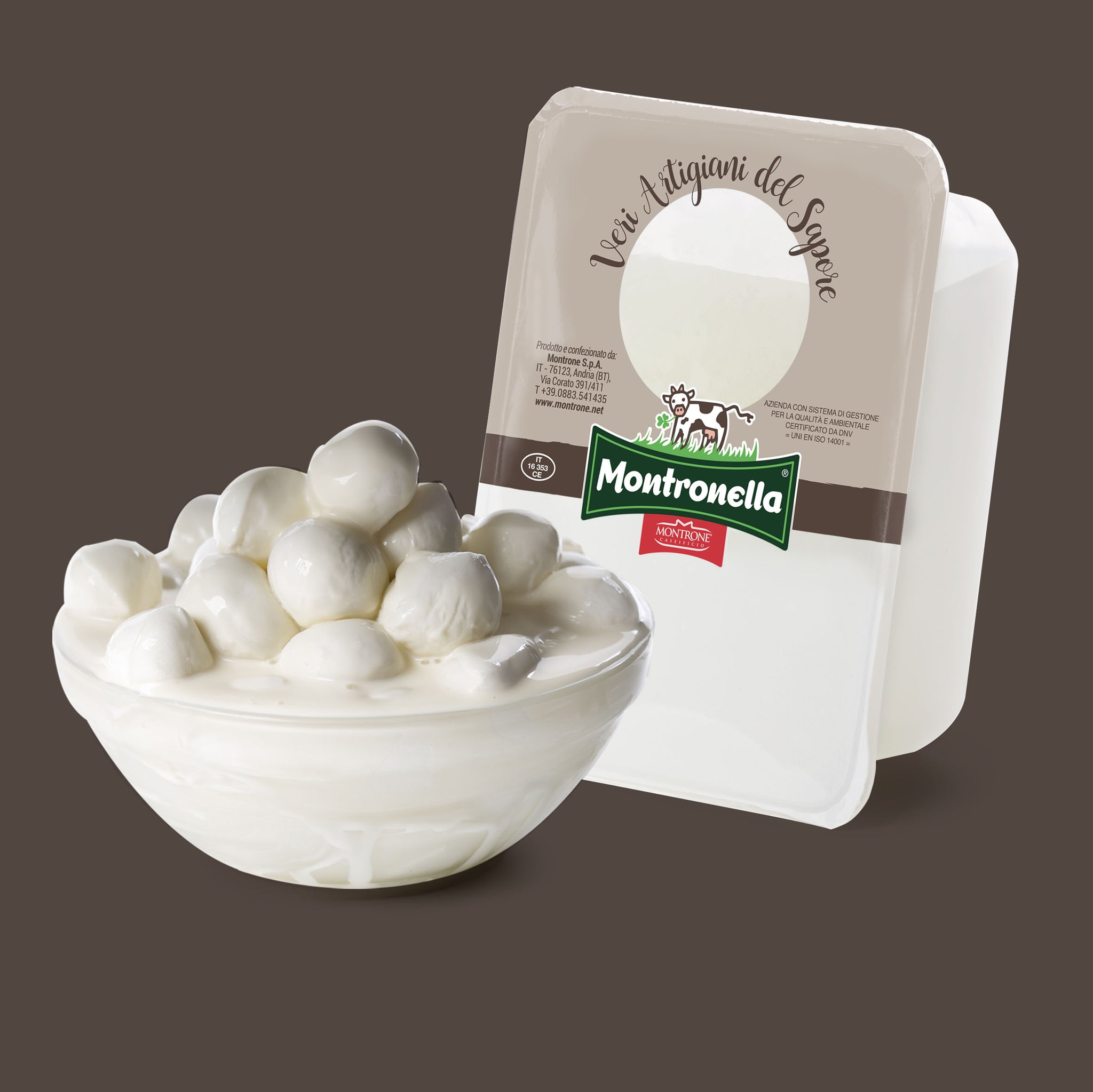 Bocconcini with white cream 10g x 250g tray