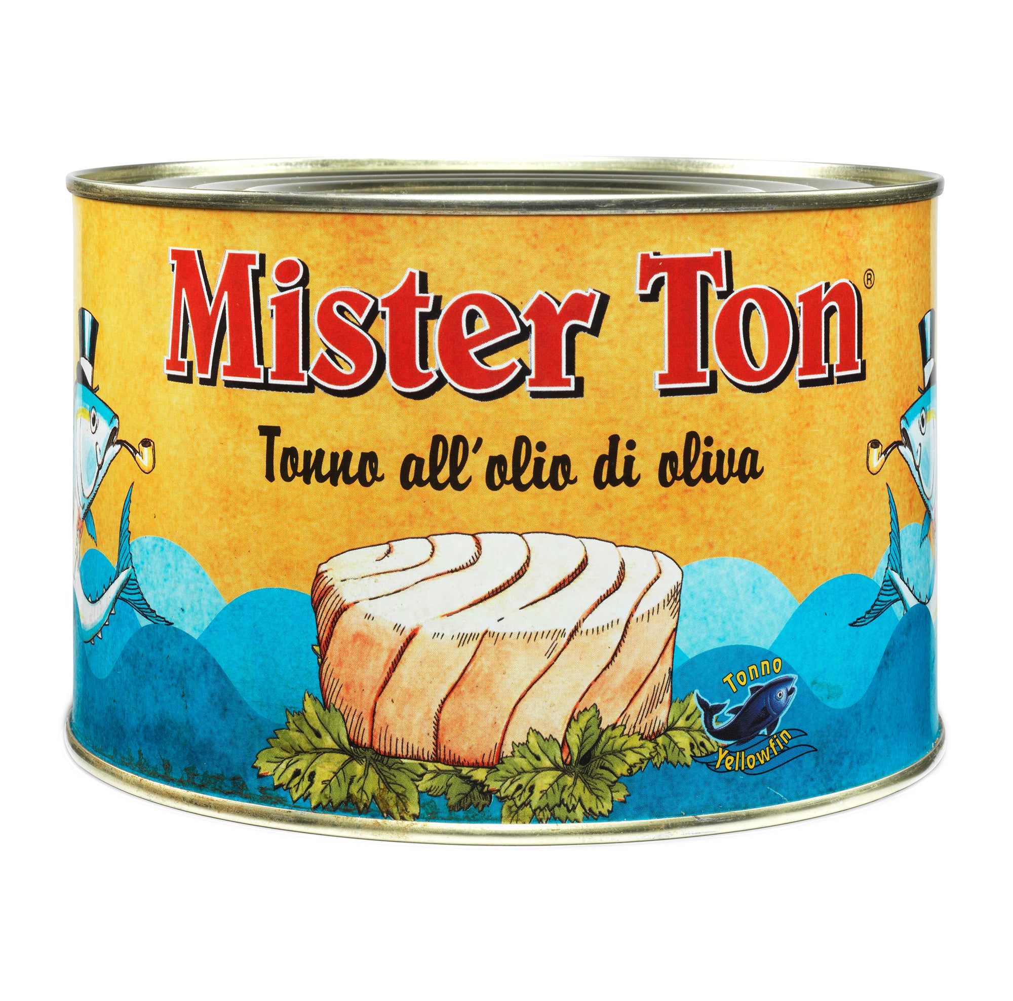 "MISTER TON" pieces of yellowfin tuna in olive oil 1,65 Kg