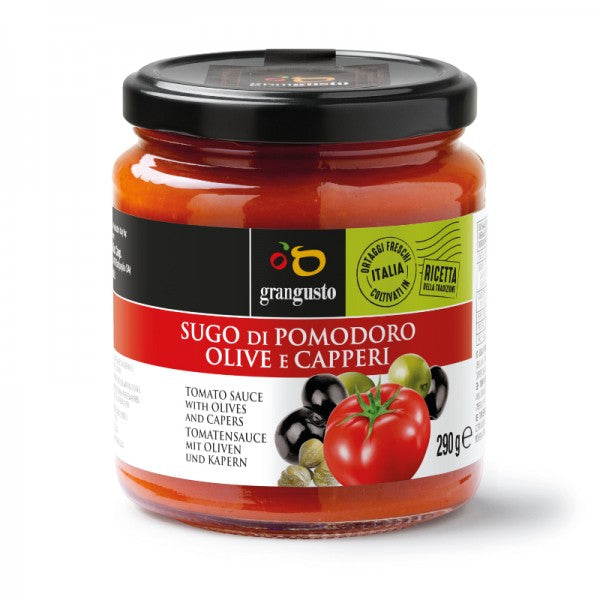 Tomato sauce with olives and capers 290g