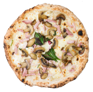Pizza with cured ham and mushrooms 420g