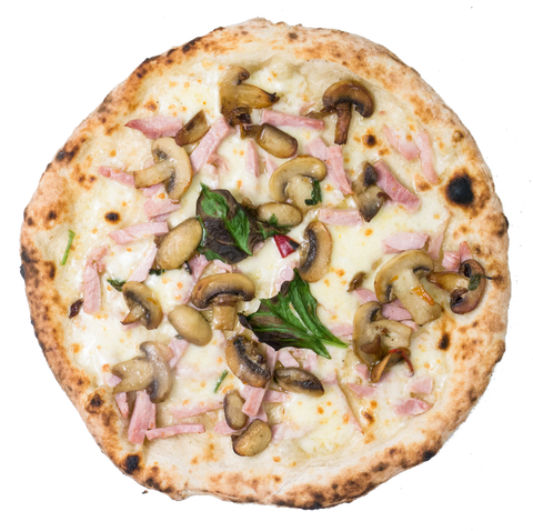Pizza with cured ham and mushrooms 420g