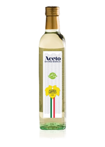 White wine vinegar - Glass bottle with screw cap 500ml