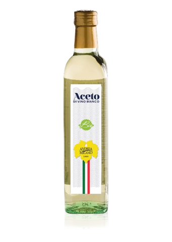 White wine vinegar - Glass bottle with screw cap 500ml