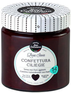 Sour black cherry preserve with stevia 200g